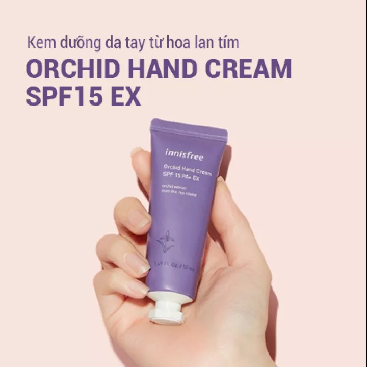 Kem dưỡng da tay Innisfree Orchid hand cream SPF15 PA+ EX 