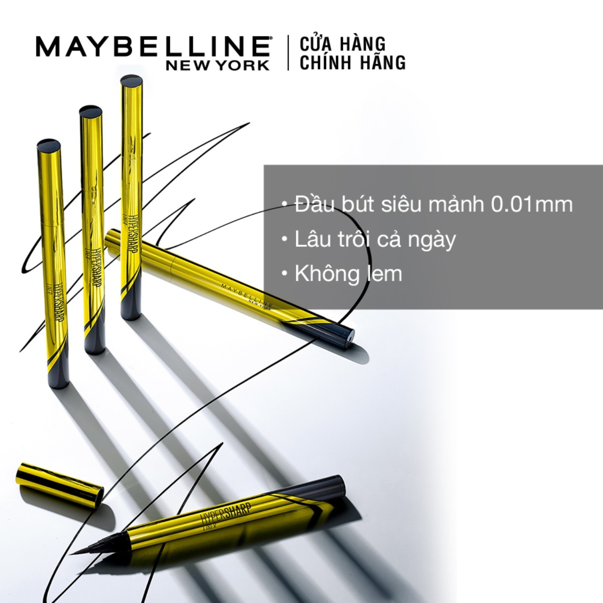 Maybelline New York Hyper Sharp Liner Đen - 0.5g