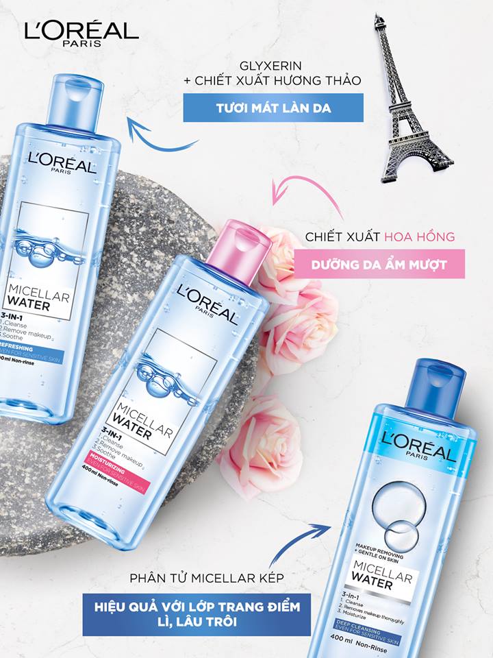 tẩy trang L'Oréal Paris 