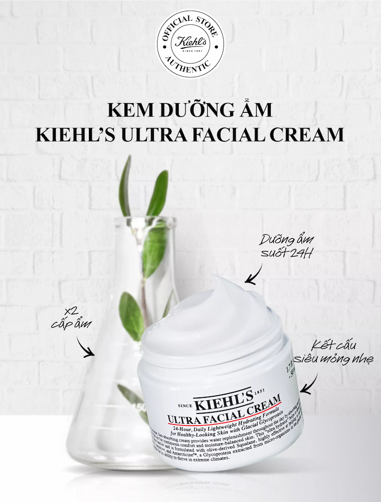 Kiehl's sale 21-5 cực sốc trên Lazada - Kem dưỡng ẩm da Kiehl's Ultra Facial Cream 50ml