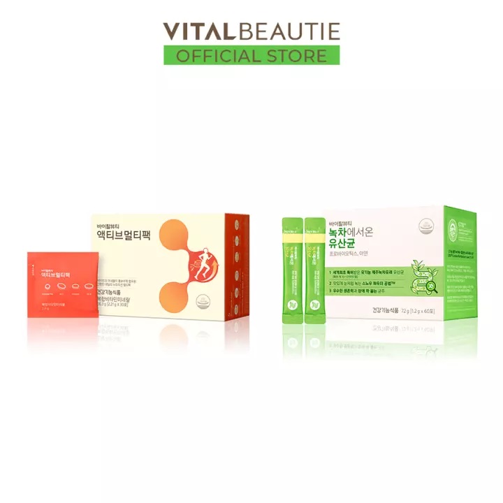 Bộ 2 sản phẩm hỗ trợ hệ tiêu hoá và bổ sung Vitamin & khoáng chất Vital Beautie
