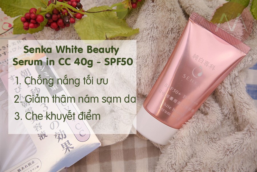Serum dưỡng trắng da Senka White Beauty CC 40g