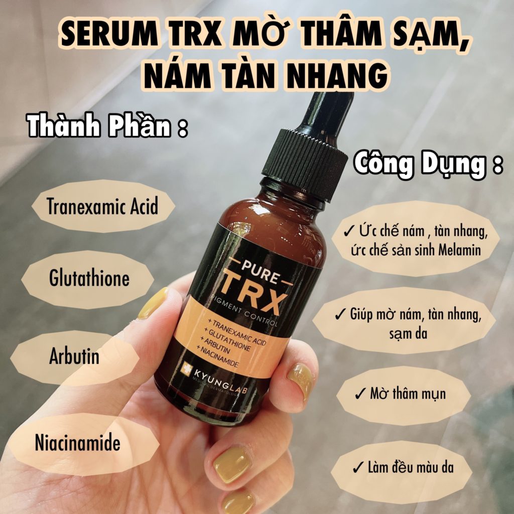 Review tinh chất KYUNG LAB PURE TRX PIGMENT CONTROL giảm nám trắng da