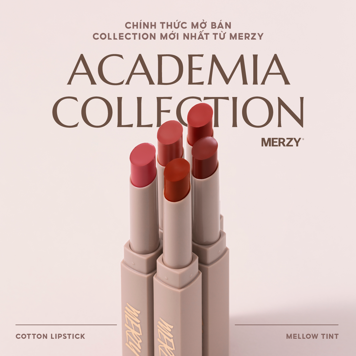 son lì Merzy Academia Cotton Lipstick