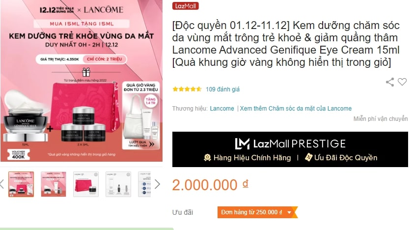 Lancome Sale Lazada 12.12
