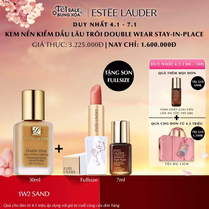 Estee Lauder Sale Tết - Kem nền lâu trôi Estee Lauder Double Wear Stay-in-Place Makeup SPF 10:PA++ - Foundation 30ml