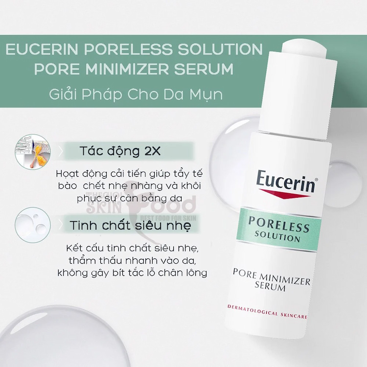 Tinh chất cho da mụn giúp thu nhỏ lỗ chân lông Eucerin Poreless Solution