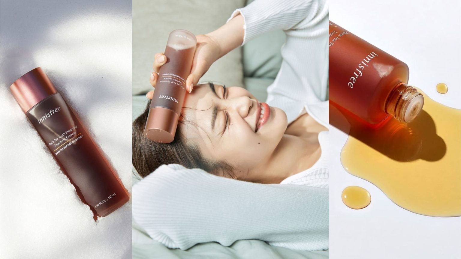 Review nước dưỡng innisfree Black tea Youth Enhancing Treatment Essence