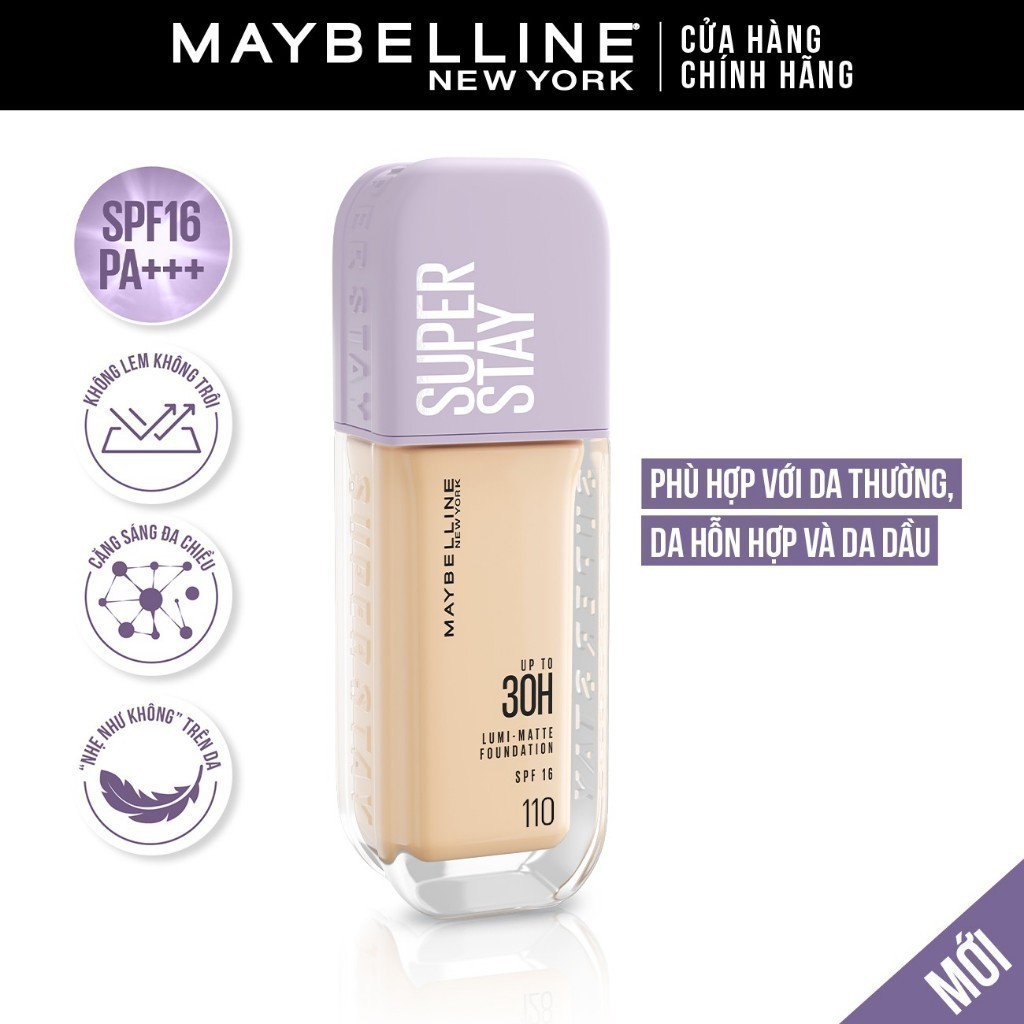 kem nền bắt sáng Superstay Lumi Matte 30H Maybelline 