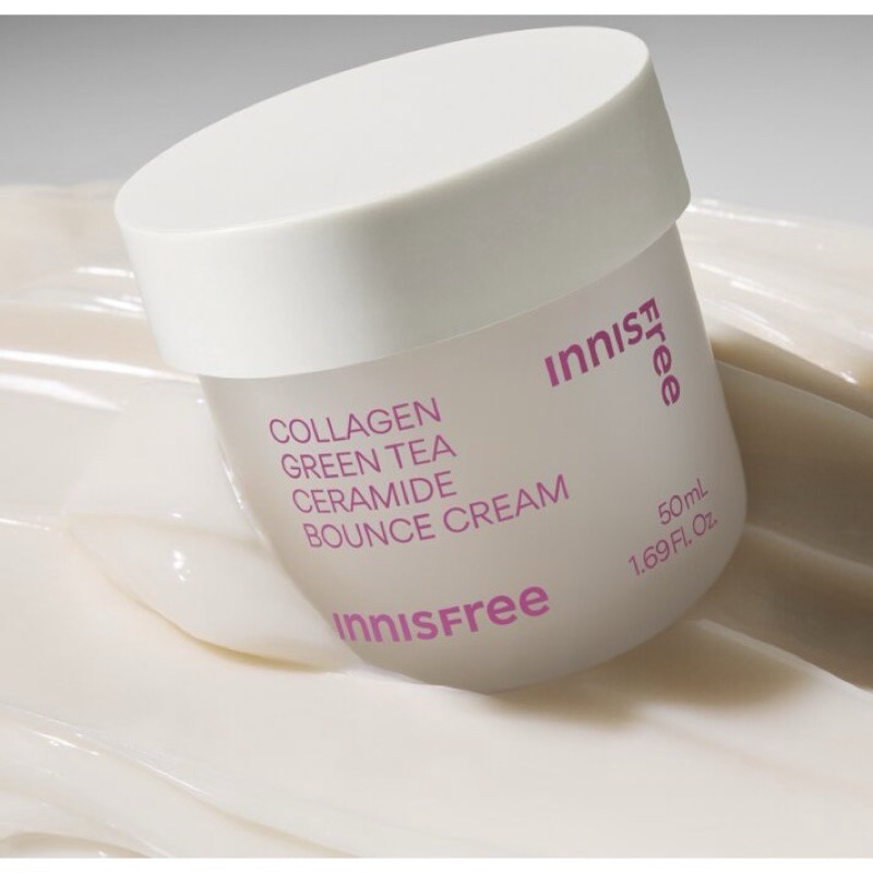 kem dưỡng Innisfree Collagen Green Tea Ceramide Bounce