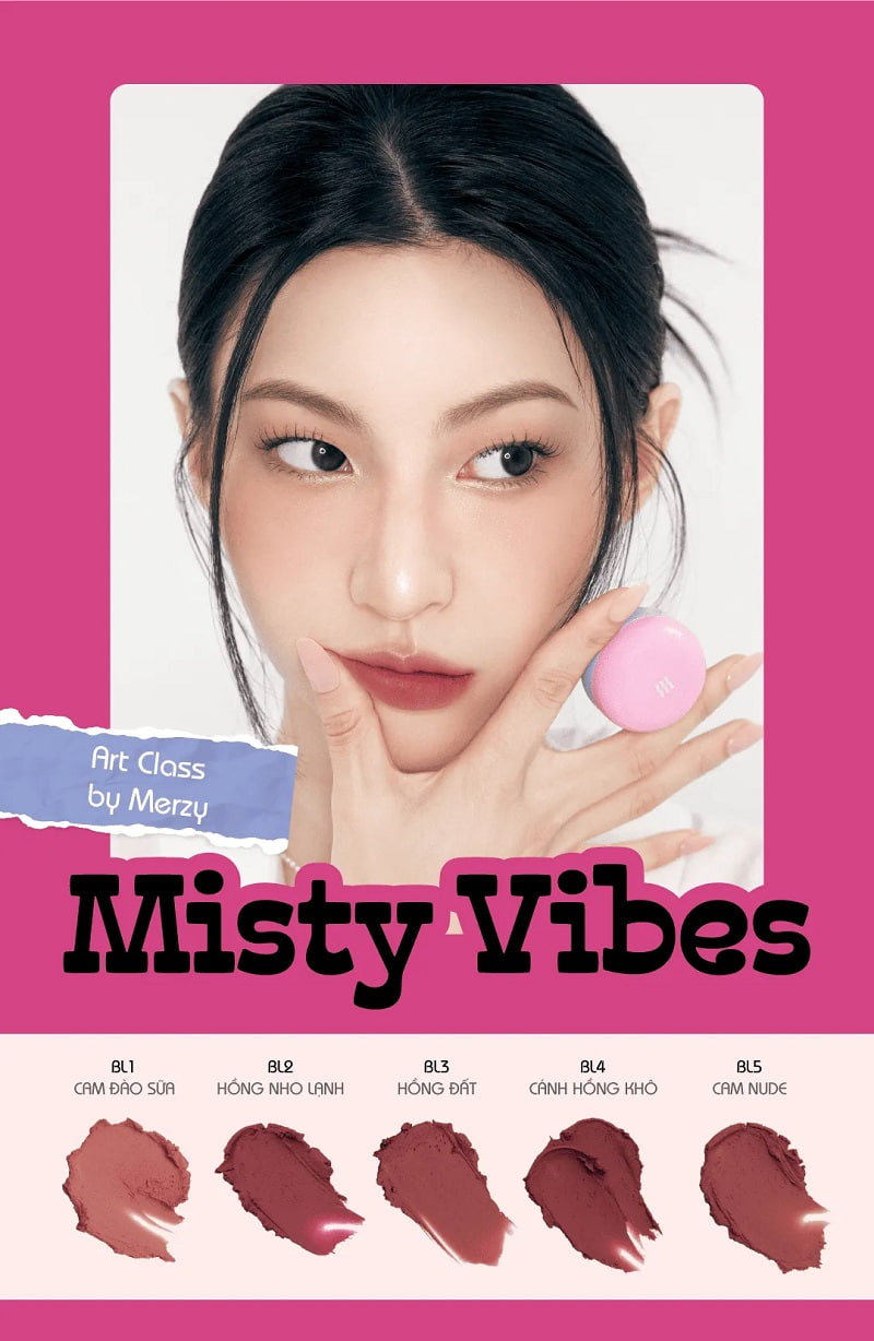 Hướng dẫn sử dụng son Merzy Blurry Lip Mousse