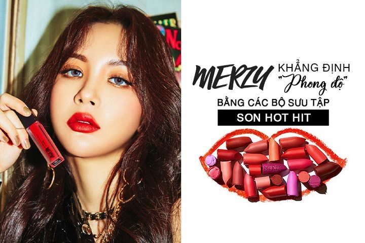 son bóng pha lê căng mọng bền màu Merzy Bisous Glowy Gel Tint 