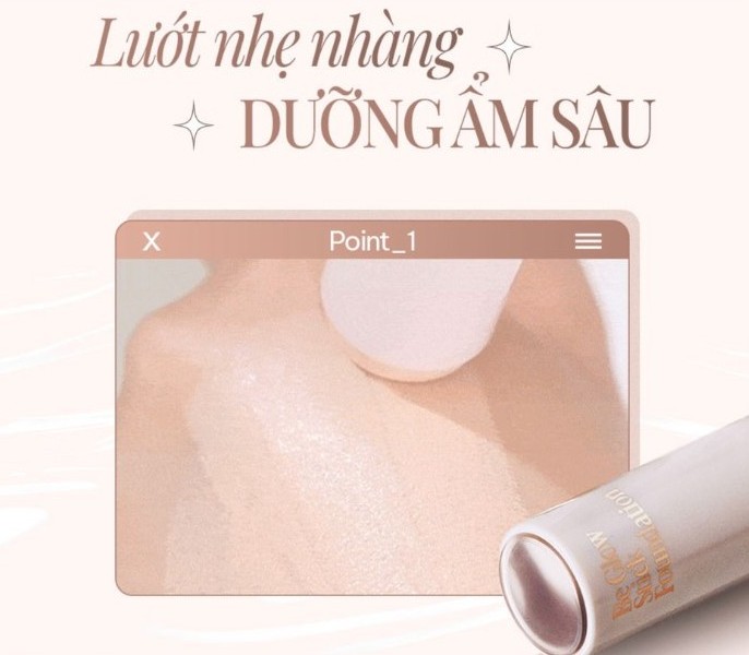 kem nền dạng thỏi Espoir Be Glow Stick Foundation SPF50+ PA++++