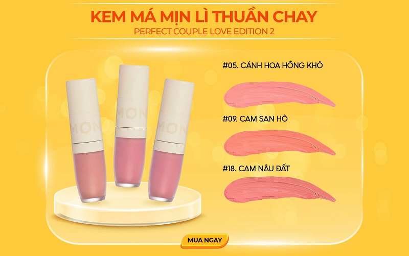 Má kem mịn lì thuần chay Lemonade Perfect Couple Blush