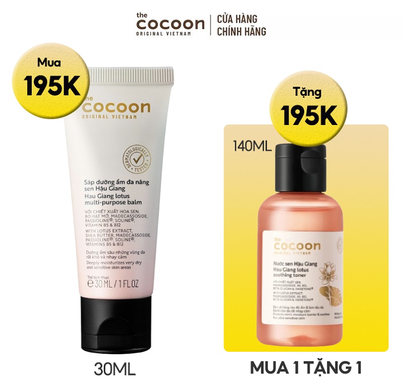 Thành phần sáp dưỡng ẩm Cocoon