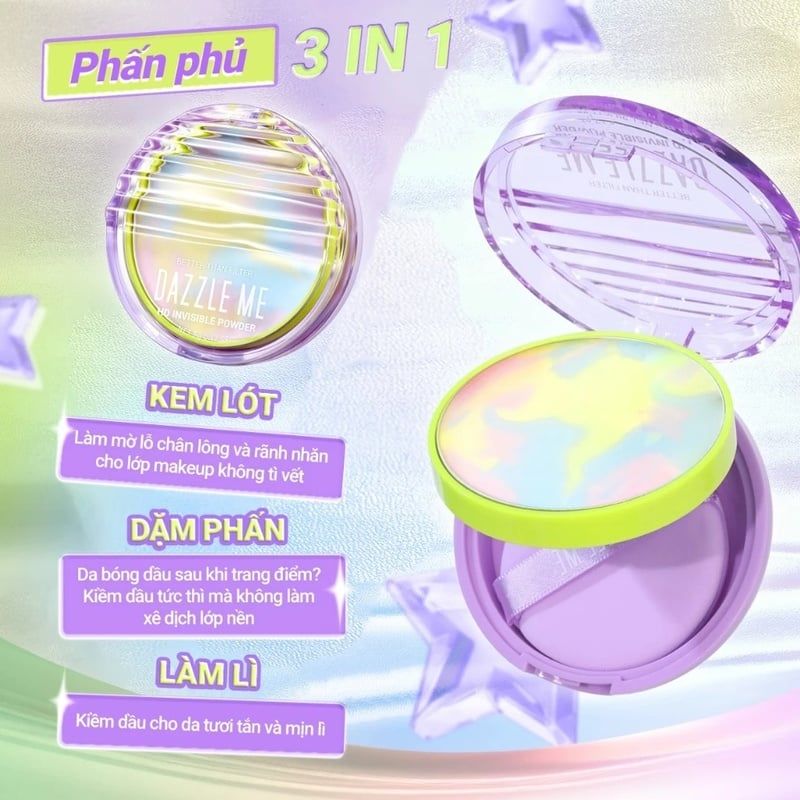 Phấn phủ không màu